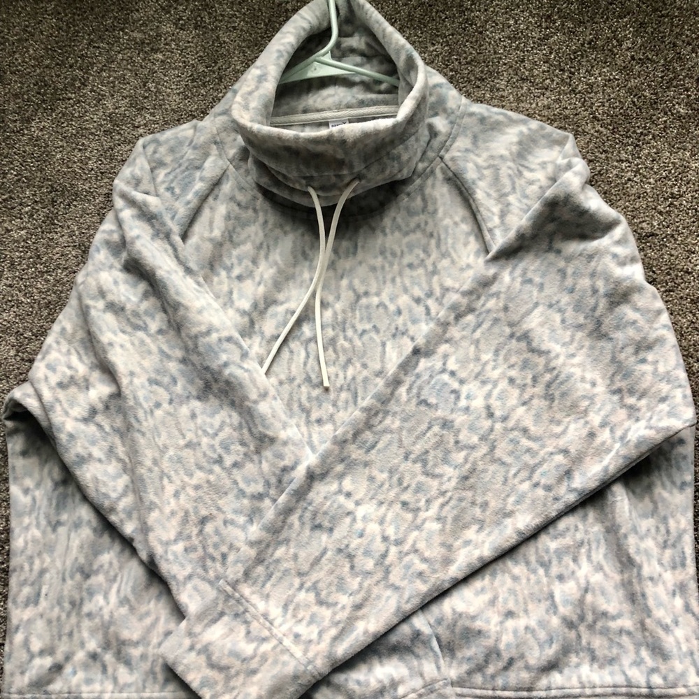 Mock turtleneck fleece